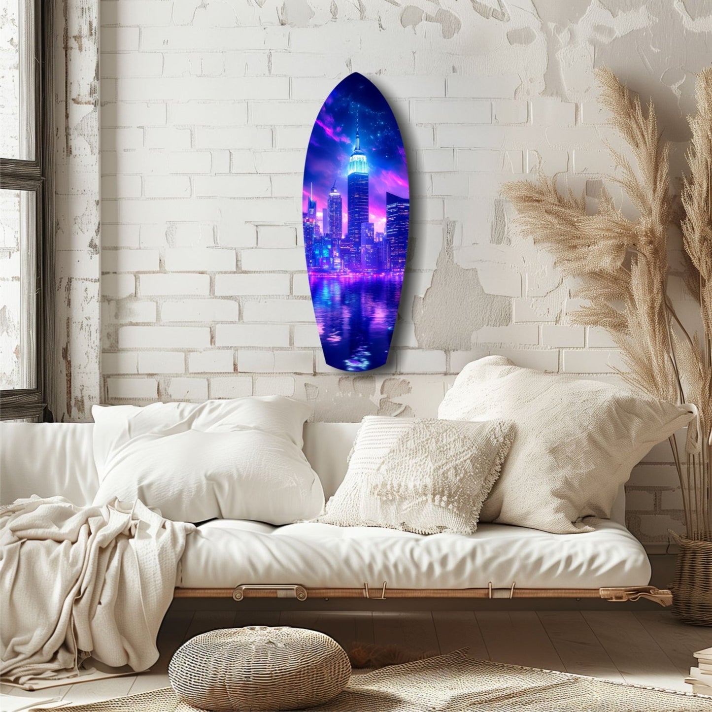 Empire City V2 Glass Wall Art