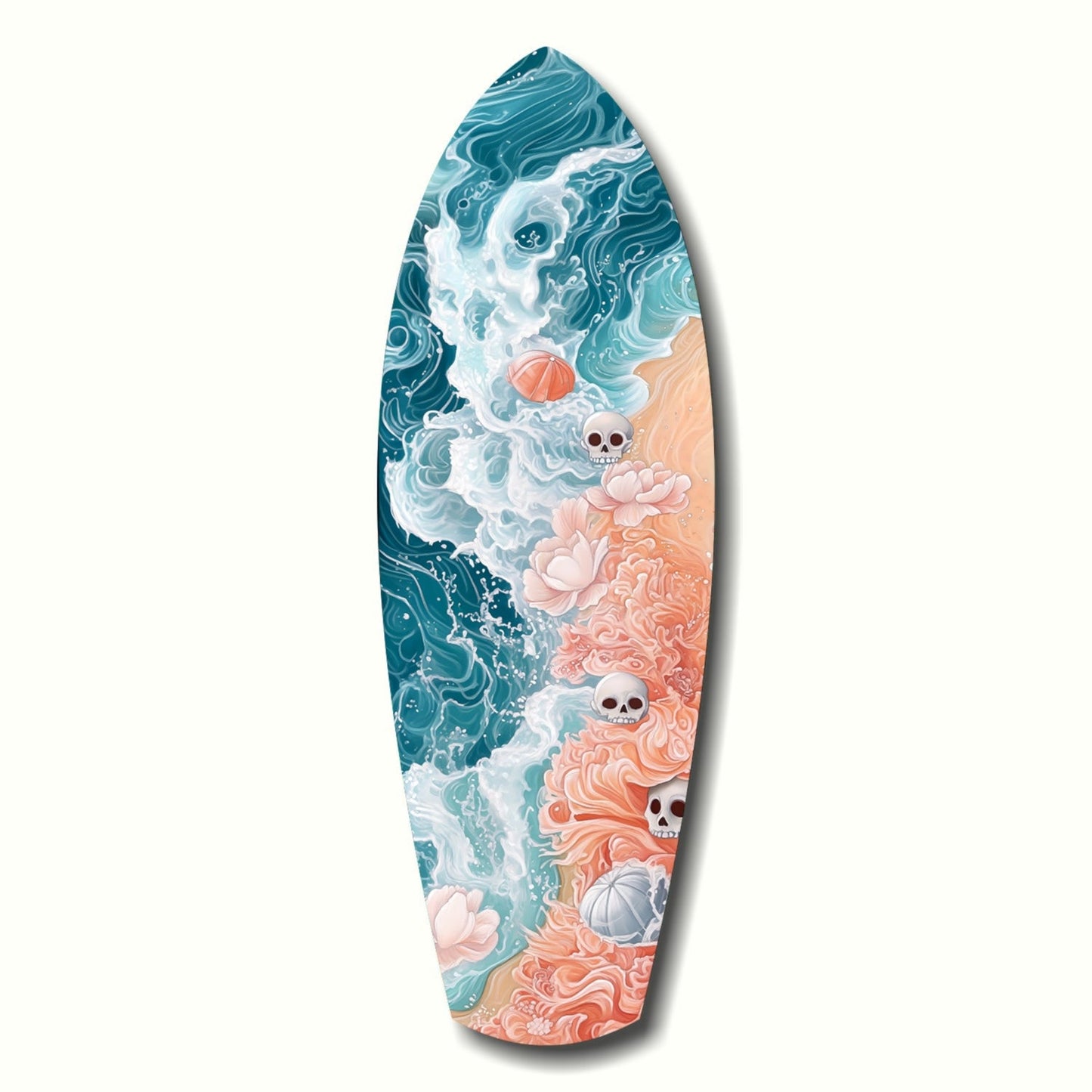 Eternal Tides glass wall art ocean panel