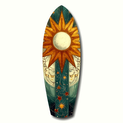 Radiant Horizon glass wall art sunset print