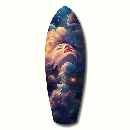 Celestial Dreamer glass wall art night sky panel