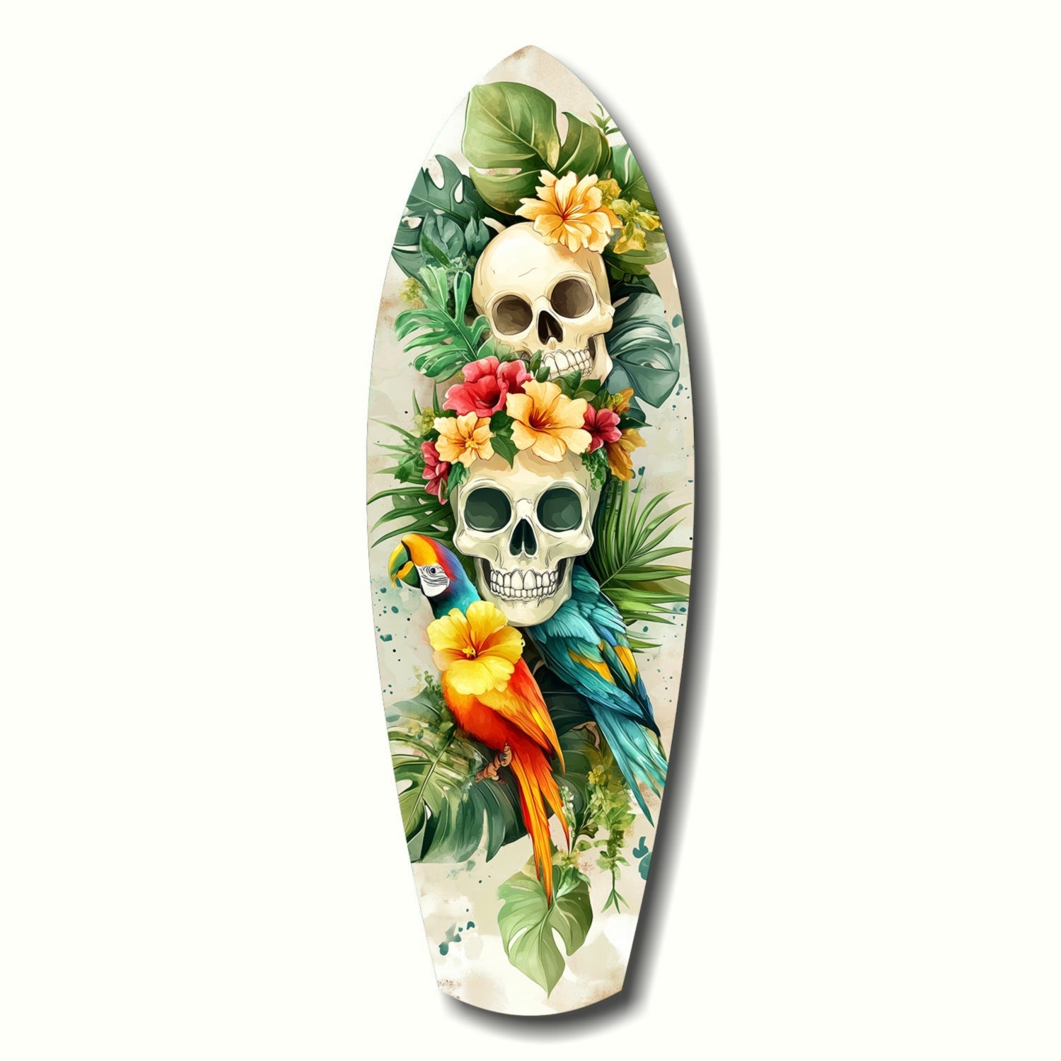Tropical Mystique glass wall art tropical print