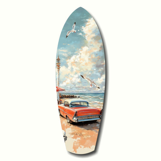 Timeless by the Sea glass wall art coastal print
