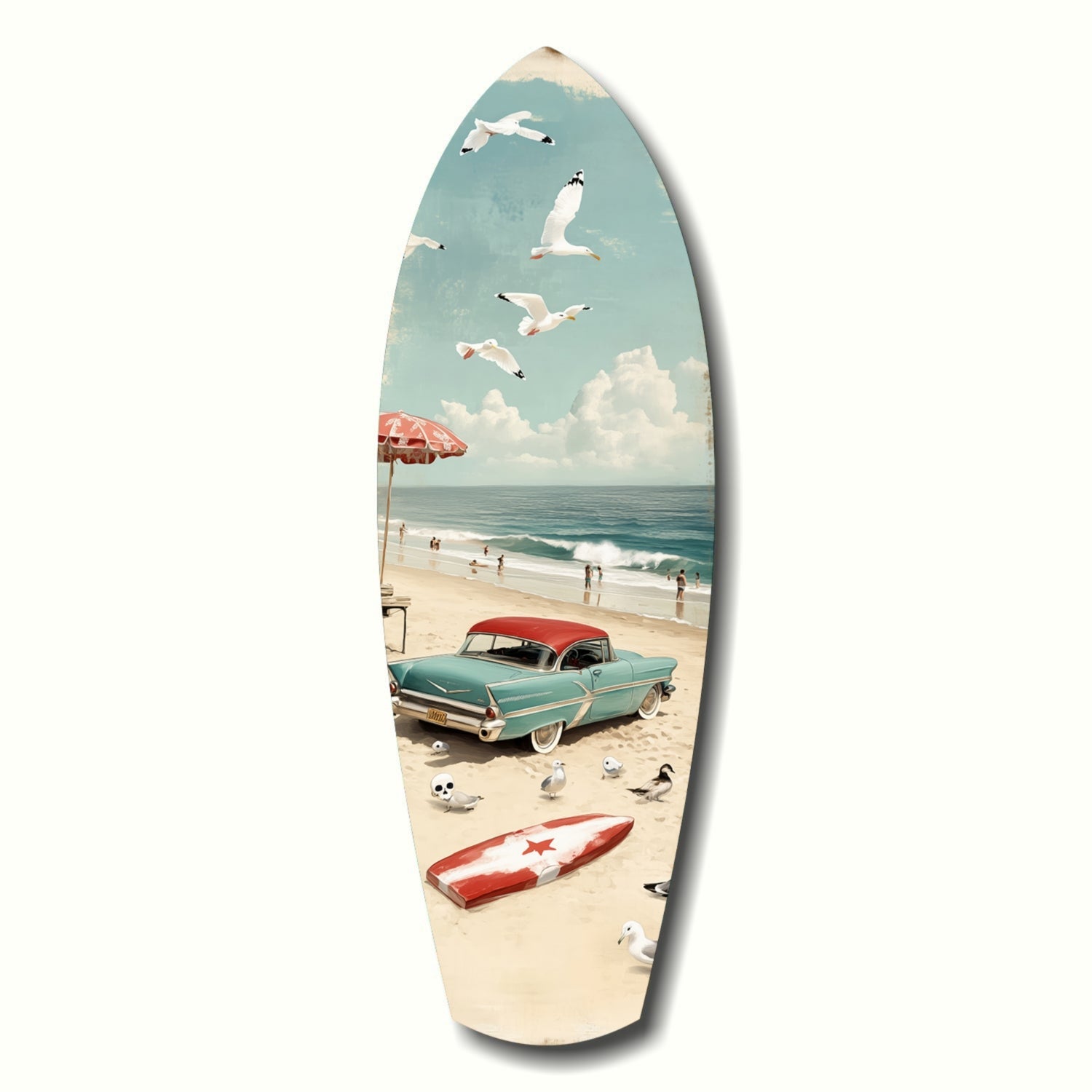 Timeless by the Sea glass wall art coastal print