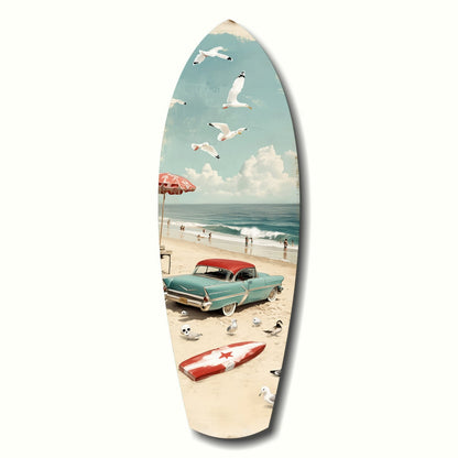 Timeless by the Sea glass wall art coastal print