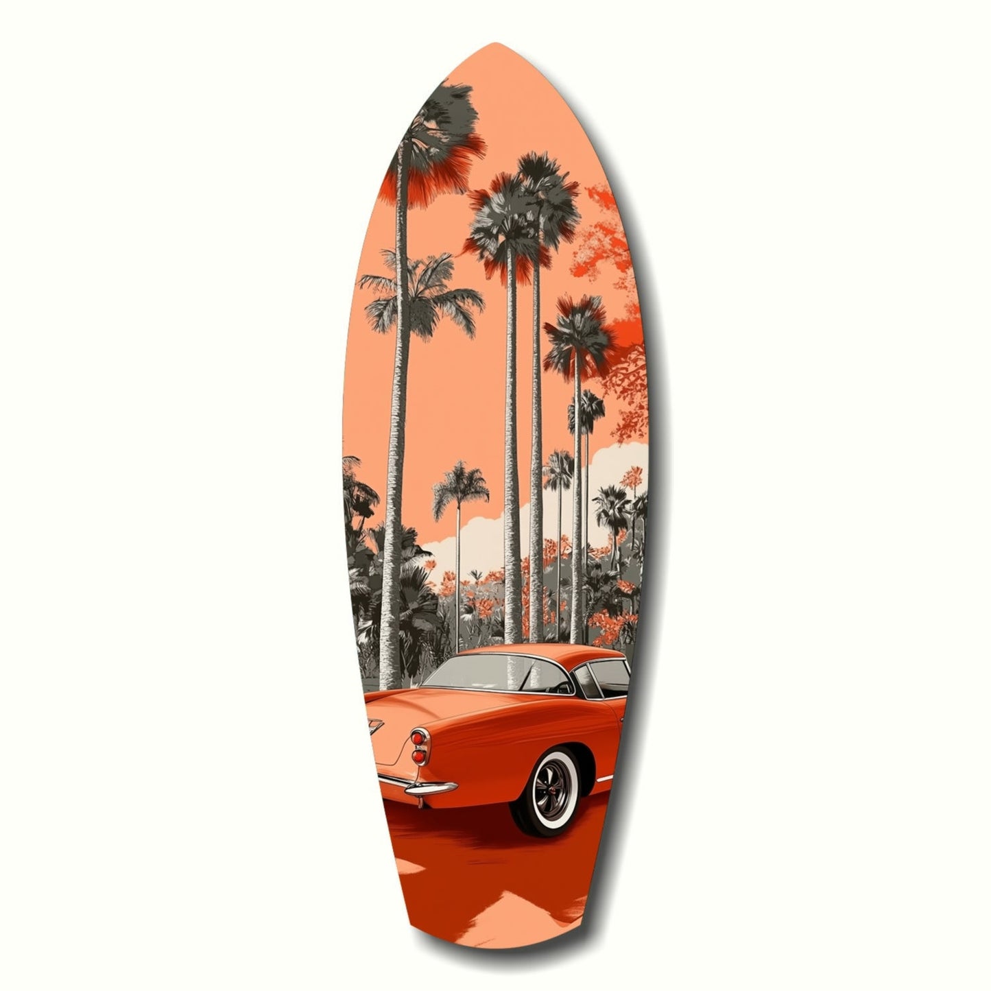 California Dreams glass wall art