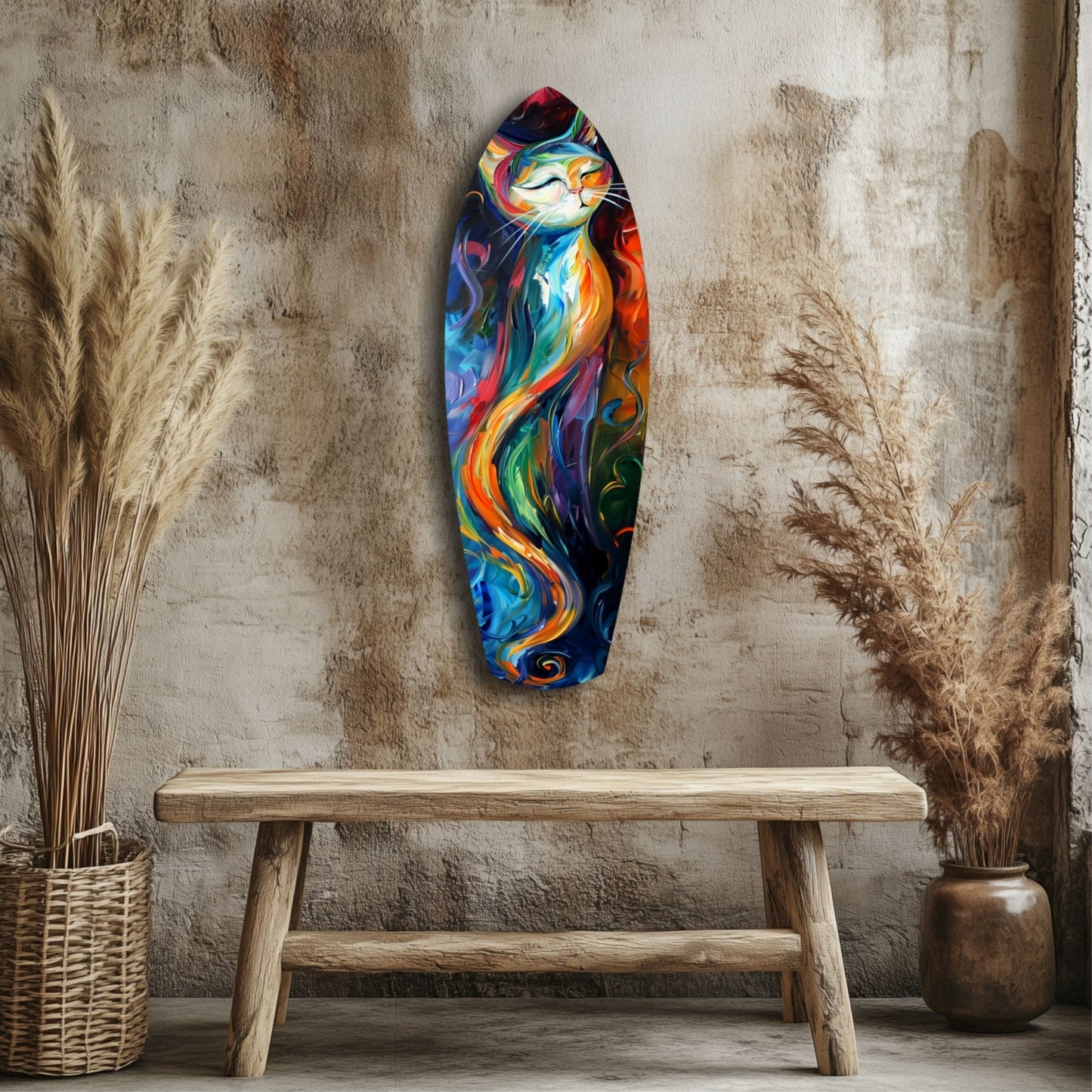 Cat Glass Wall Art - Charming Kitty Wall Decor