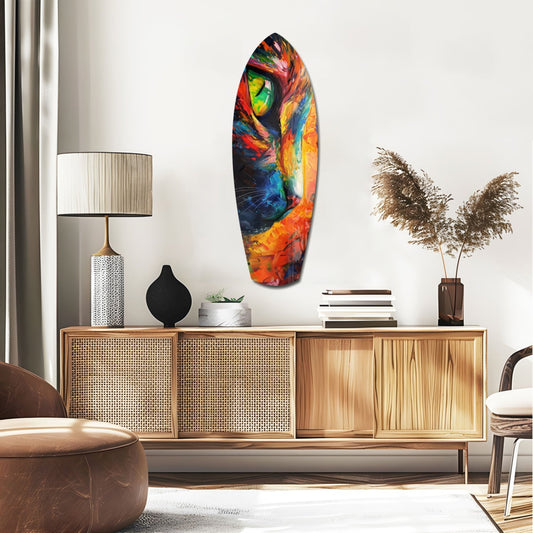 Cat Dream Glass Wall Art, Dreamy Cat Decor Print
