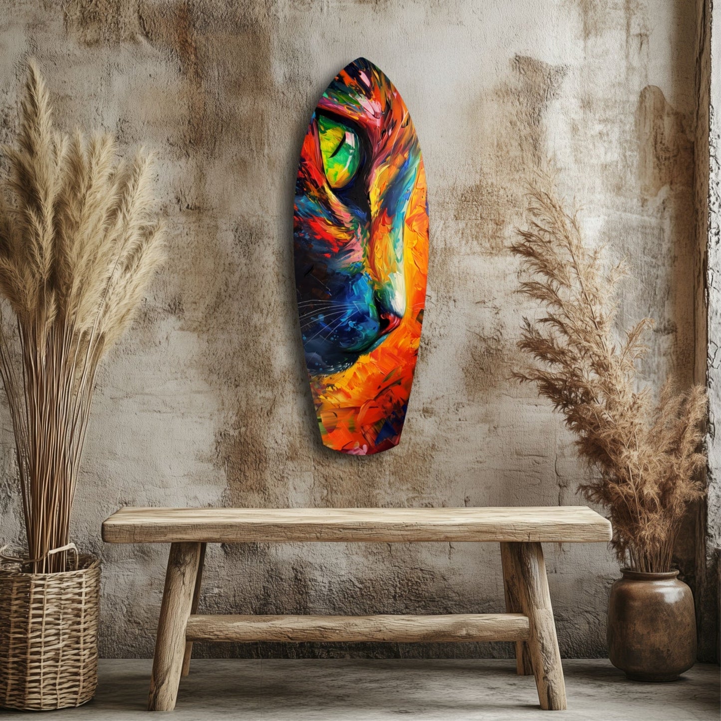 Cat Dream Glass Wall Art, Dreamy Cat Decor Print