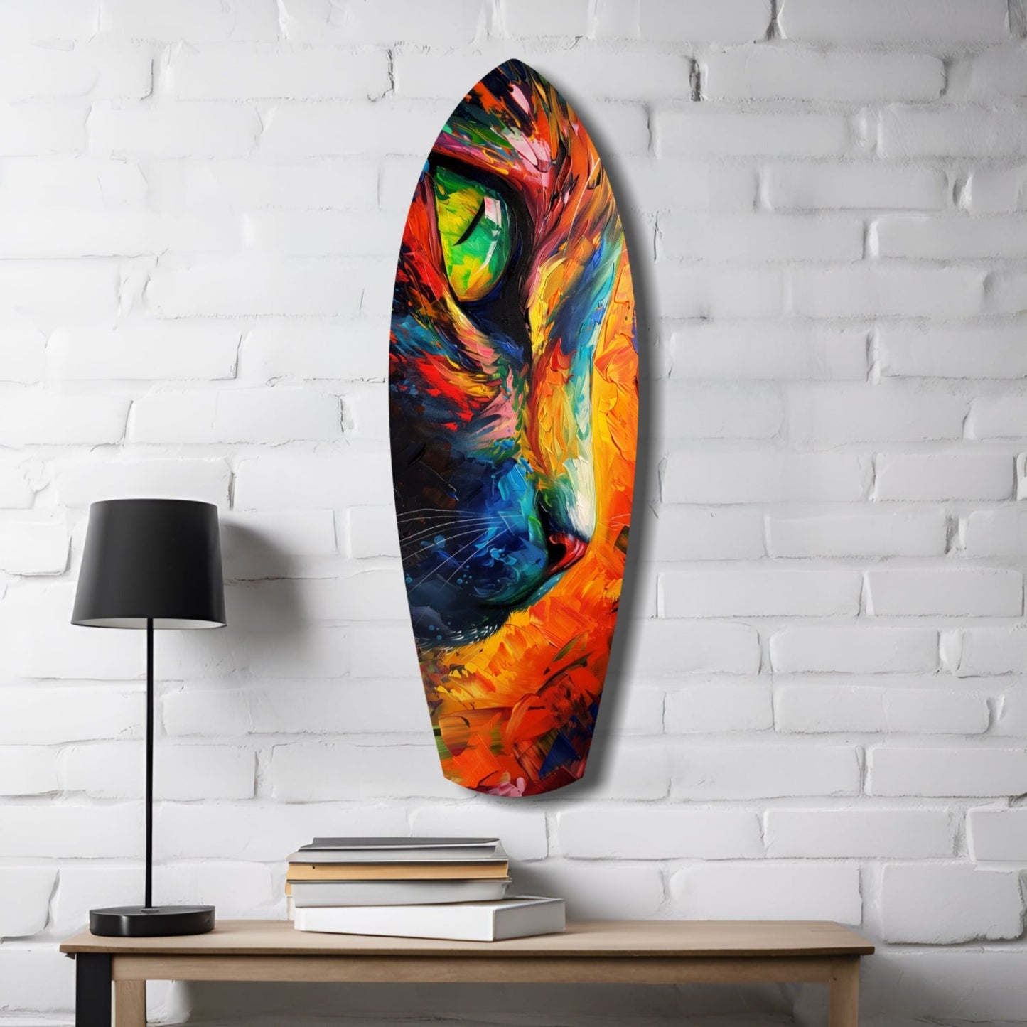 Cat Dream Glass Wall Art, Dreamy Cat Decor Print