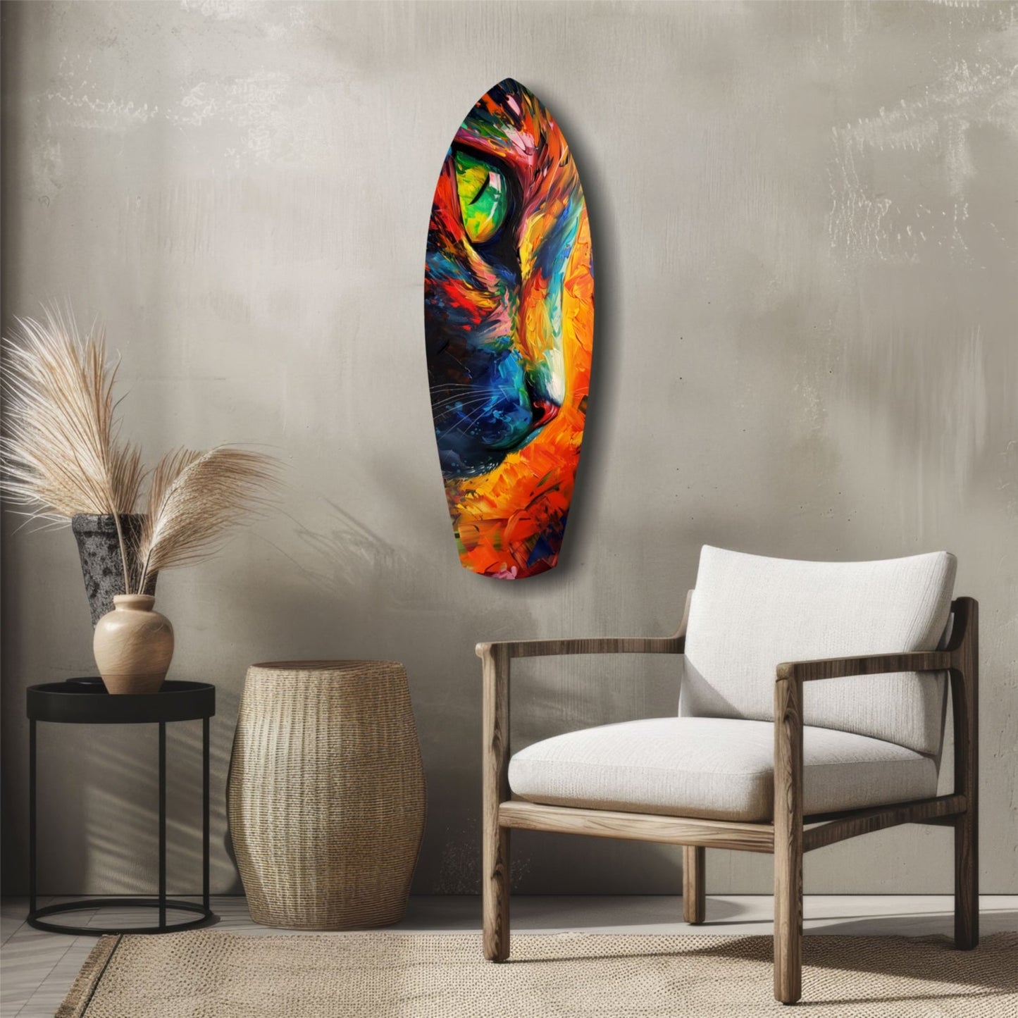Cat Dream Glass Wall Art, Dreamy Cat Decor Print