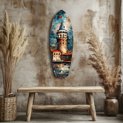 Galata Tower Glass Wall Art