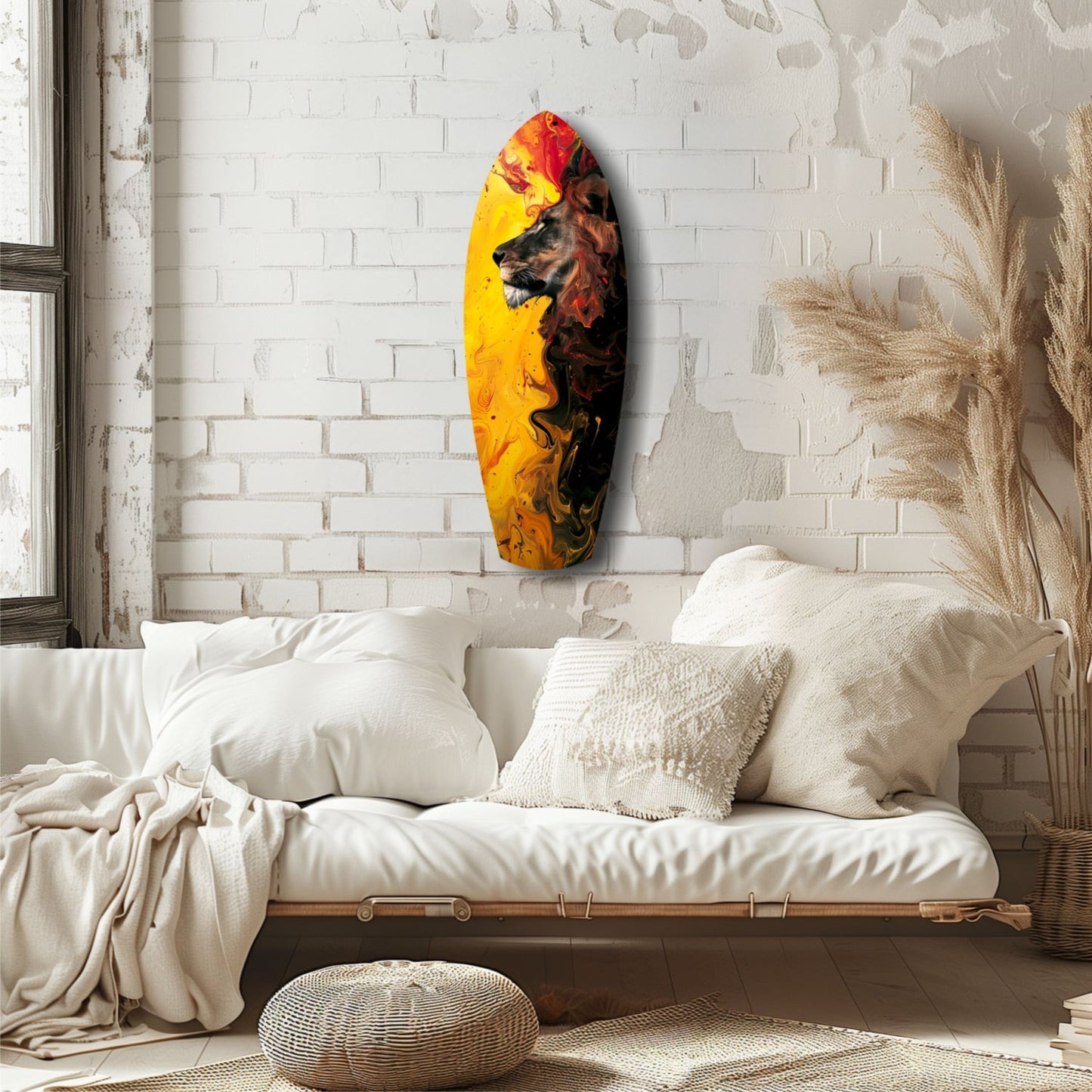 Lion Pride Glass Wall Art