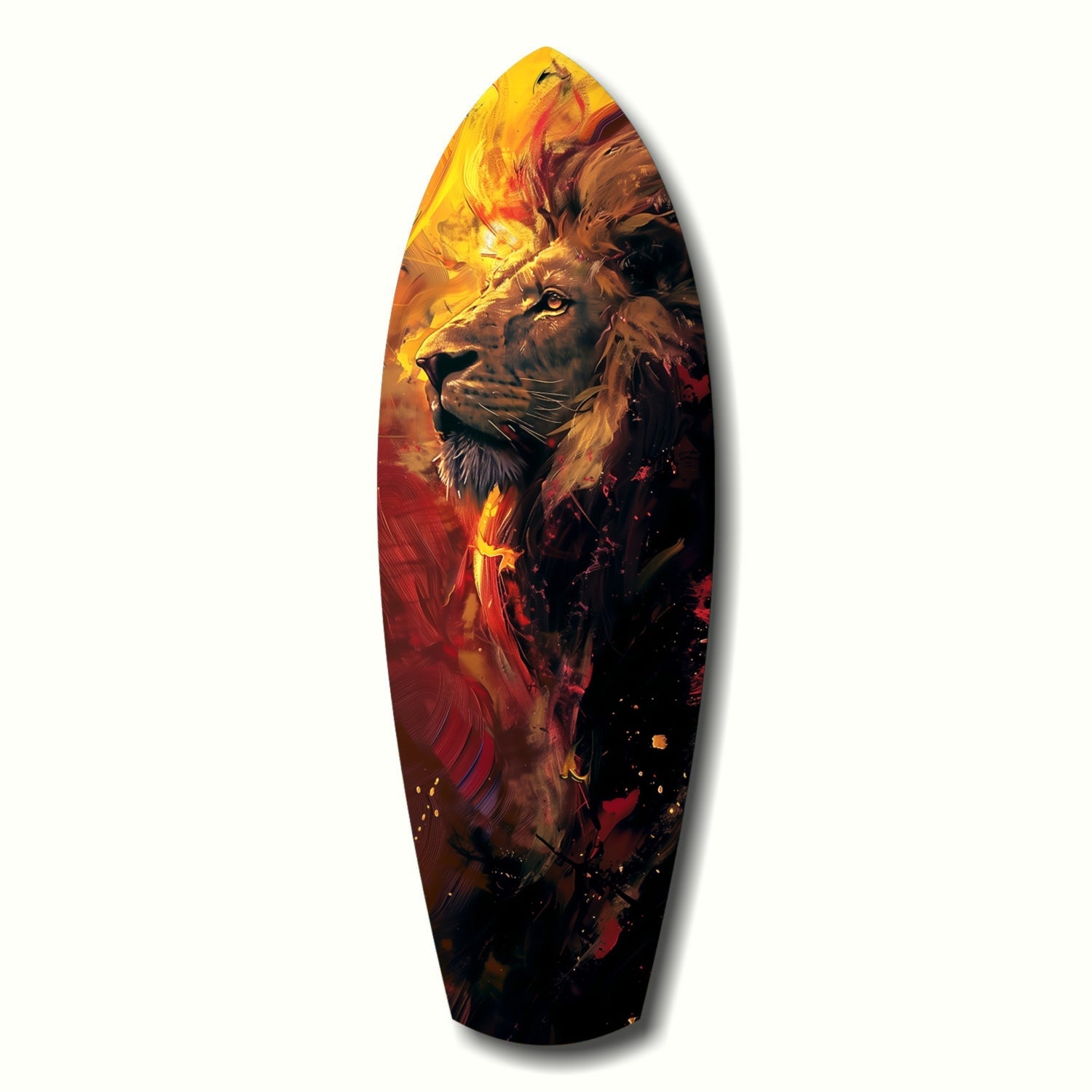 Lion Pride V6 lion glass wall art