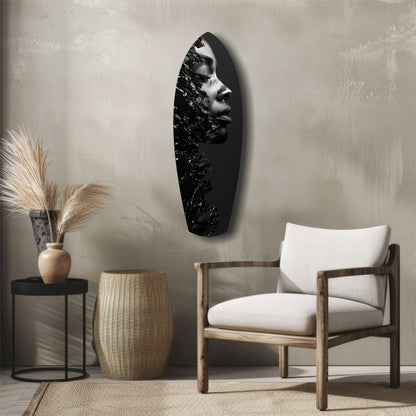 Woman Glass Wall Art