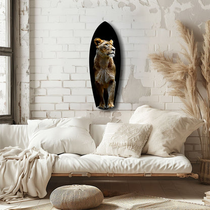 Lioness Glass Wall Art