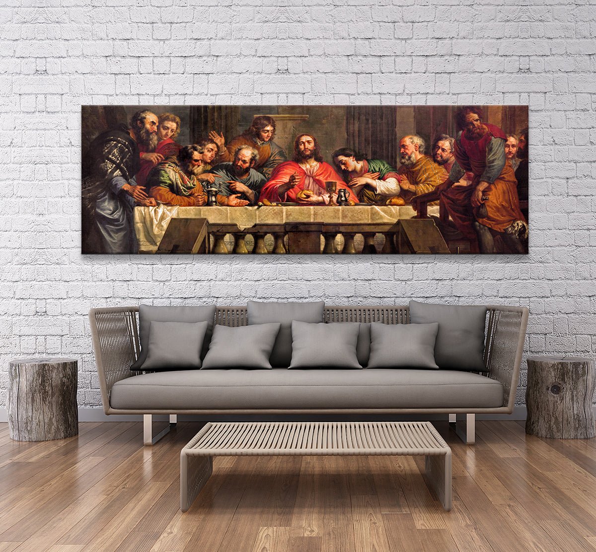 The Last Supper Leonardo da Vinci style canvas wall art