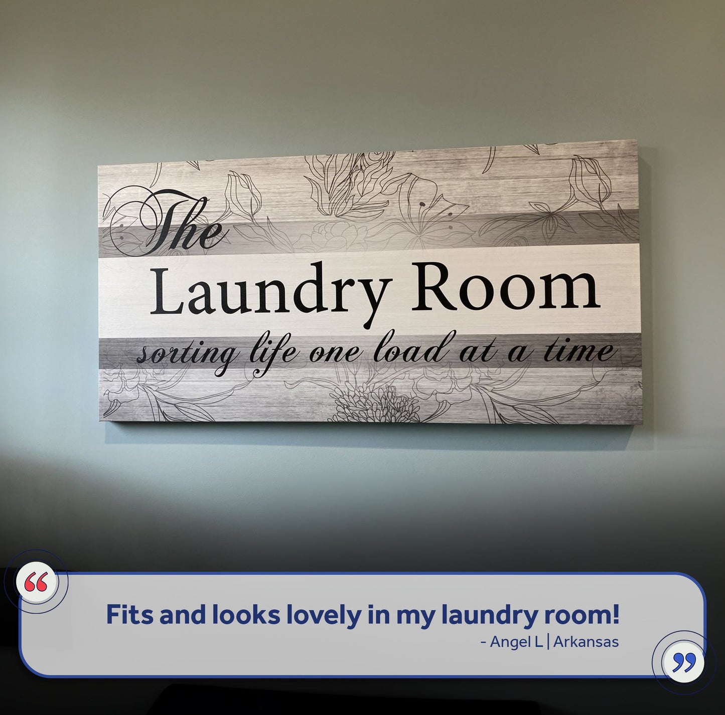 The Laundry Room Canvas Wall Art Sign