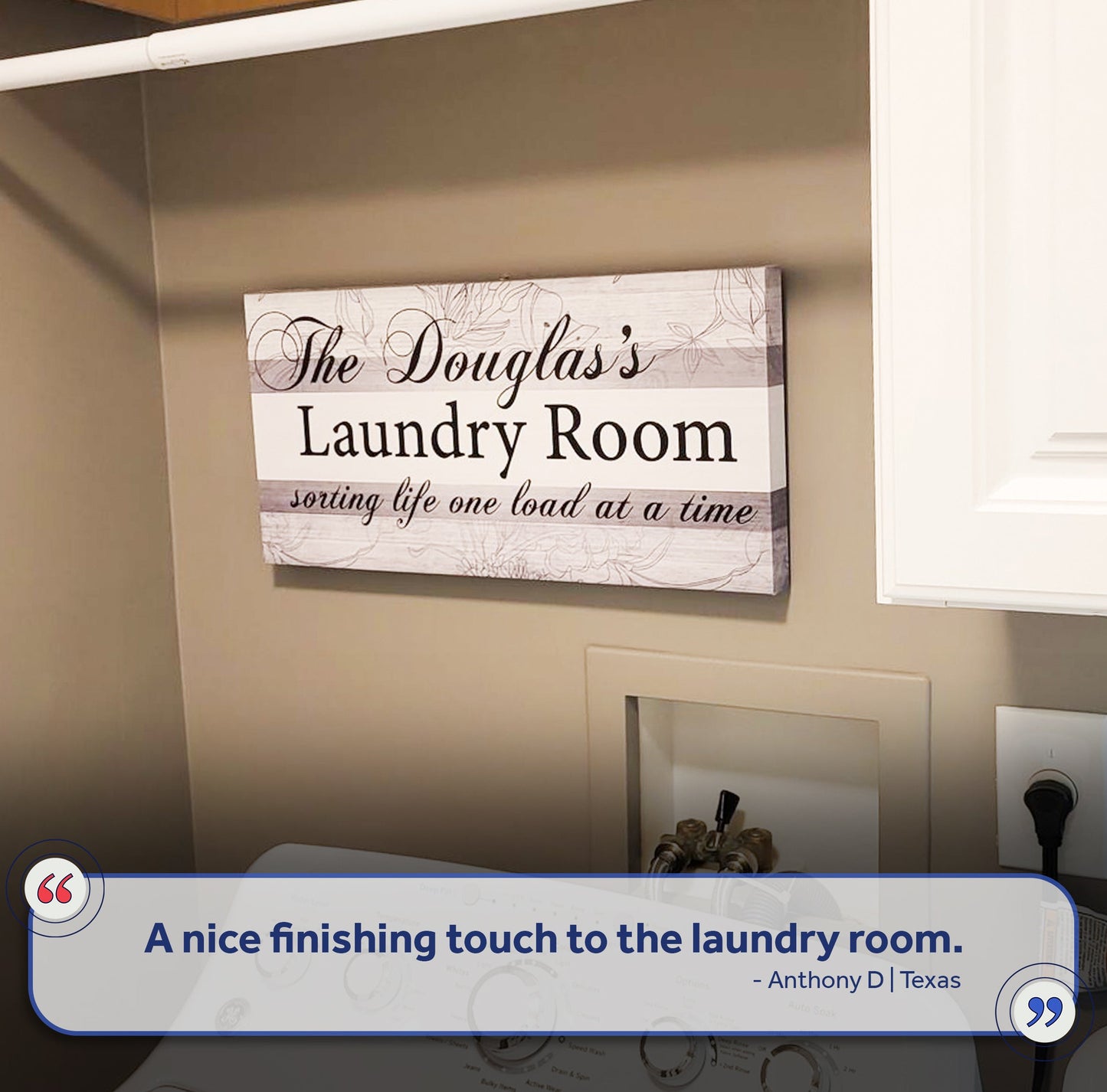 The Laundry Room Canvas Wall Art Sign