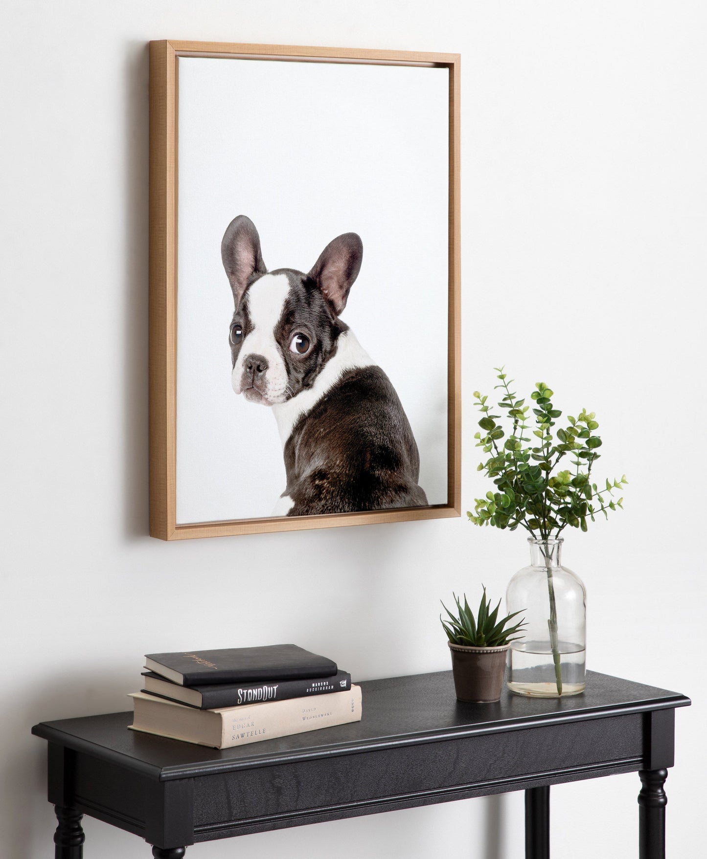 French Bulldog Framed Canvas Wall Art