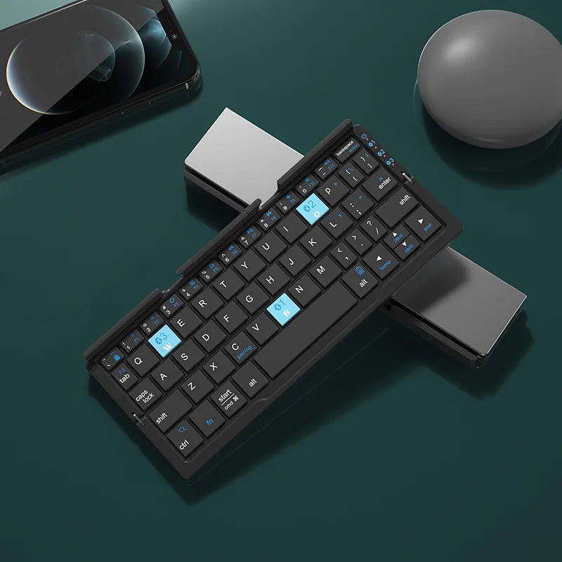 lightweight bluetooth keyboard in black color option