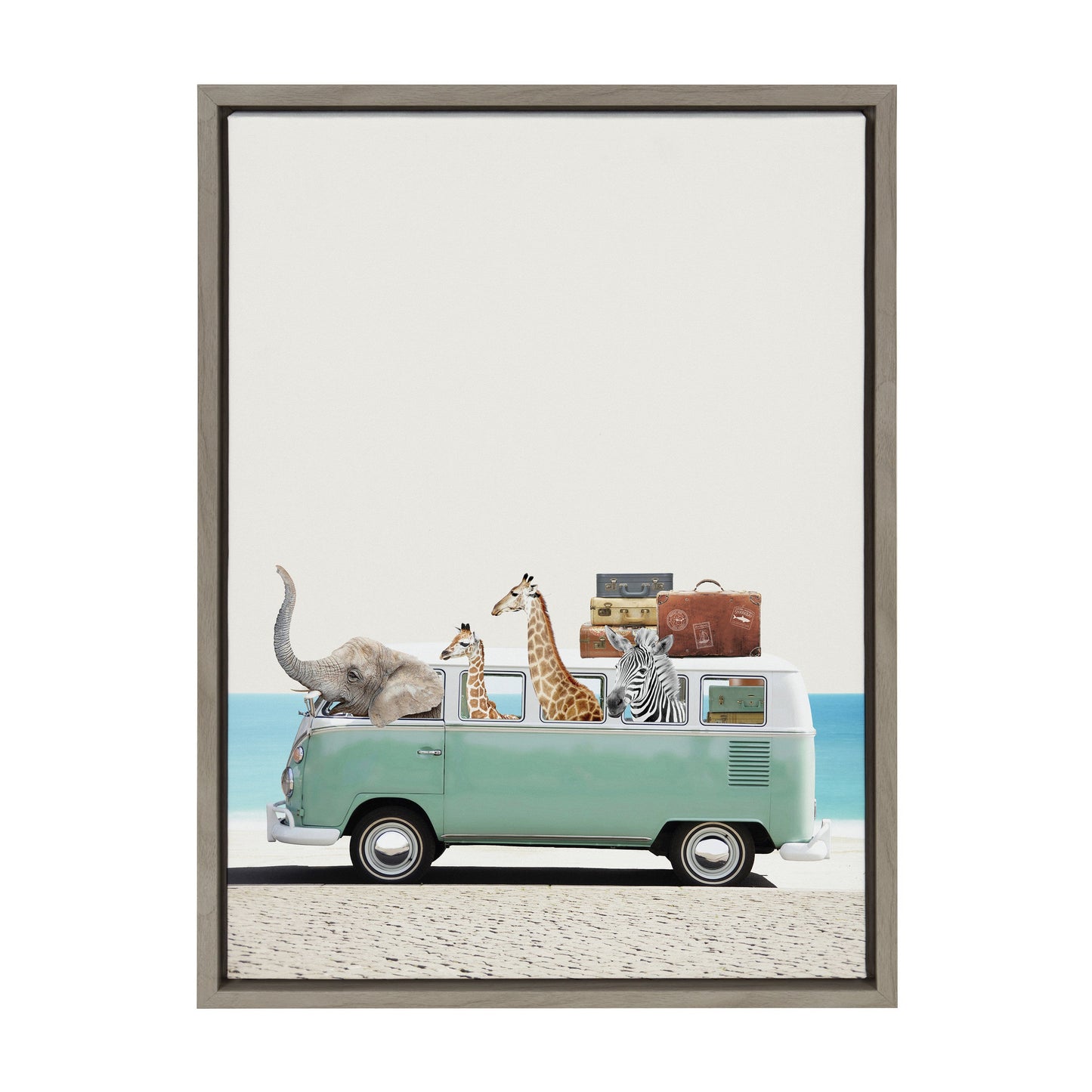 Summer Animal Adventures Canvas Wall Art