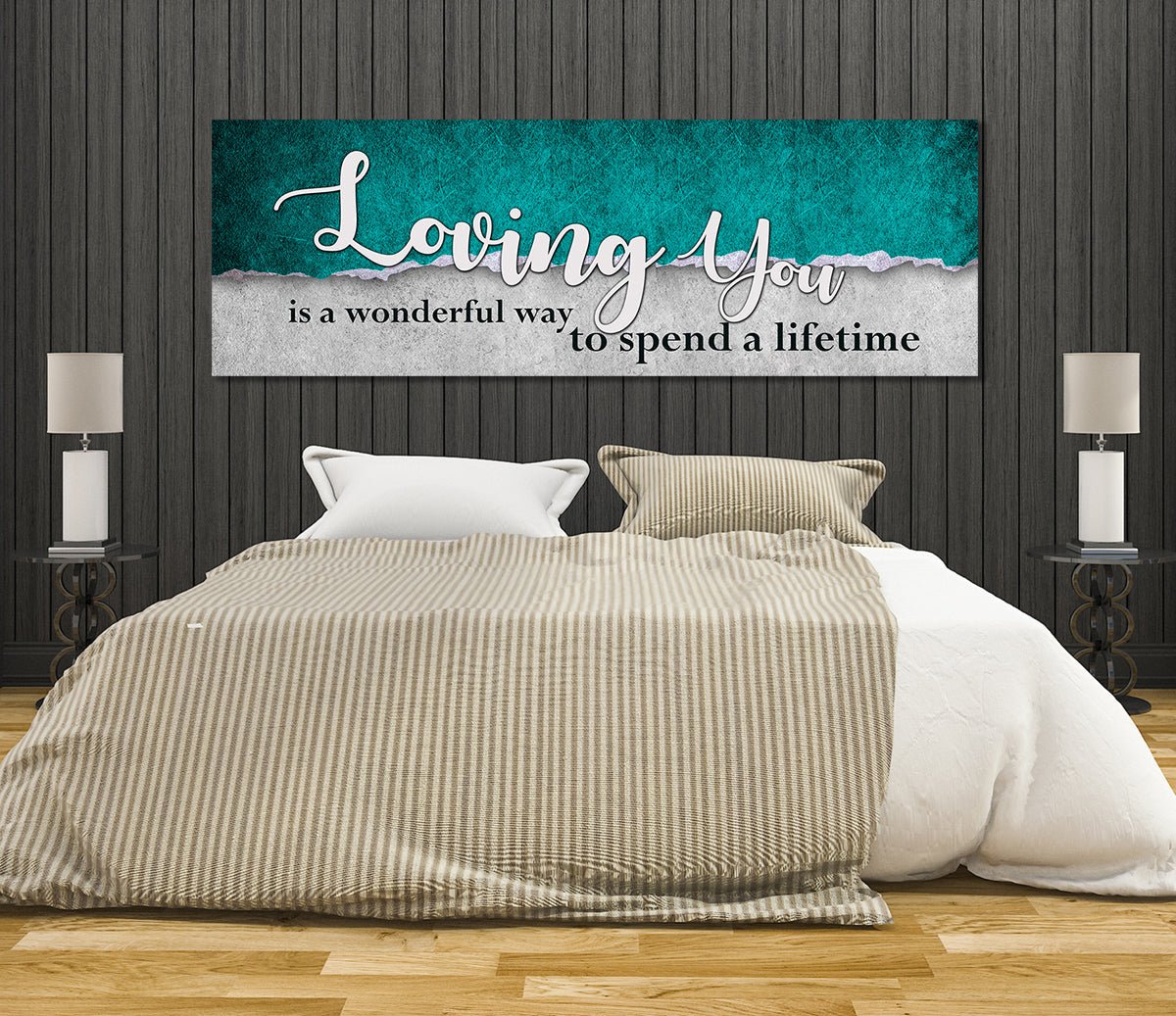 Loving You Is A Wonderful Way To Spend A Lifetime Canvas Wall Art