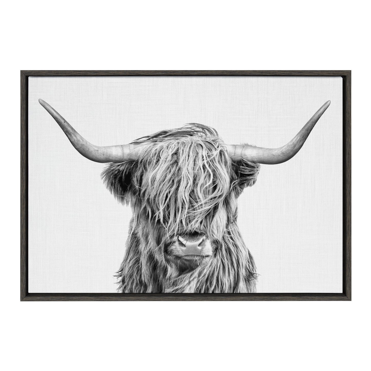 Highland Cow Framed Canvas Wall Art