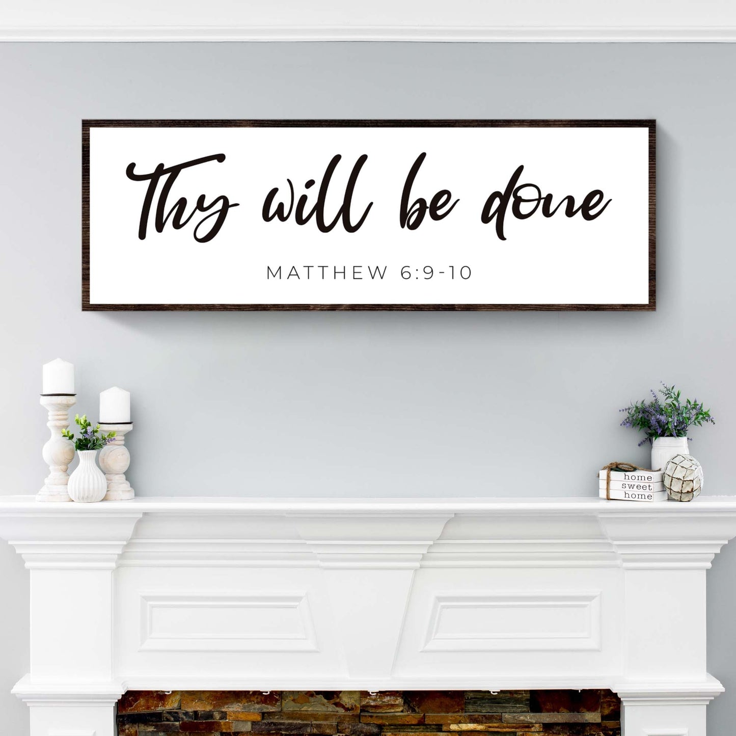 Thy Will Be Done Scripture Canvas Wall Art