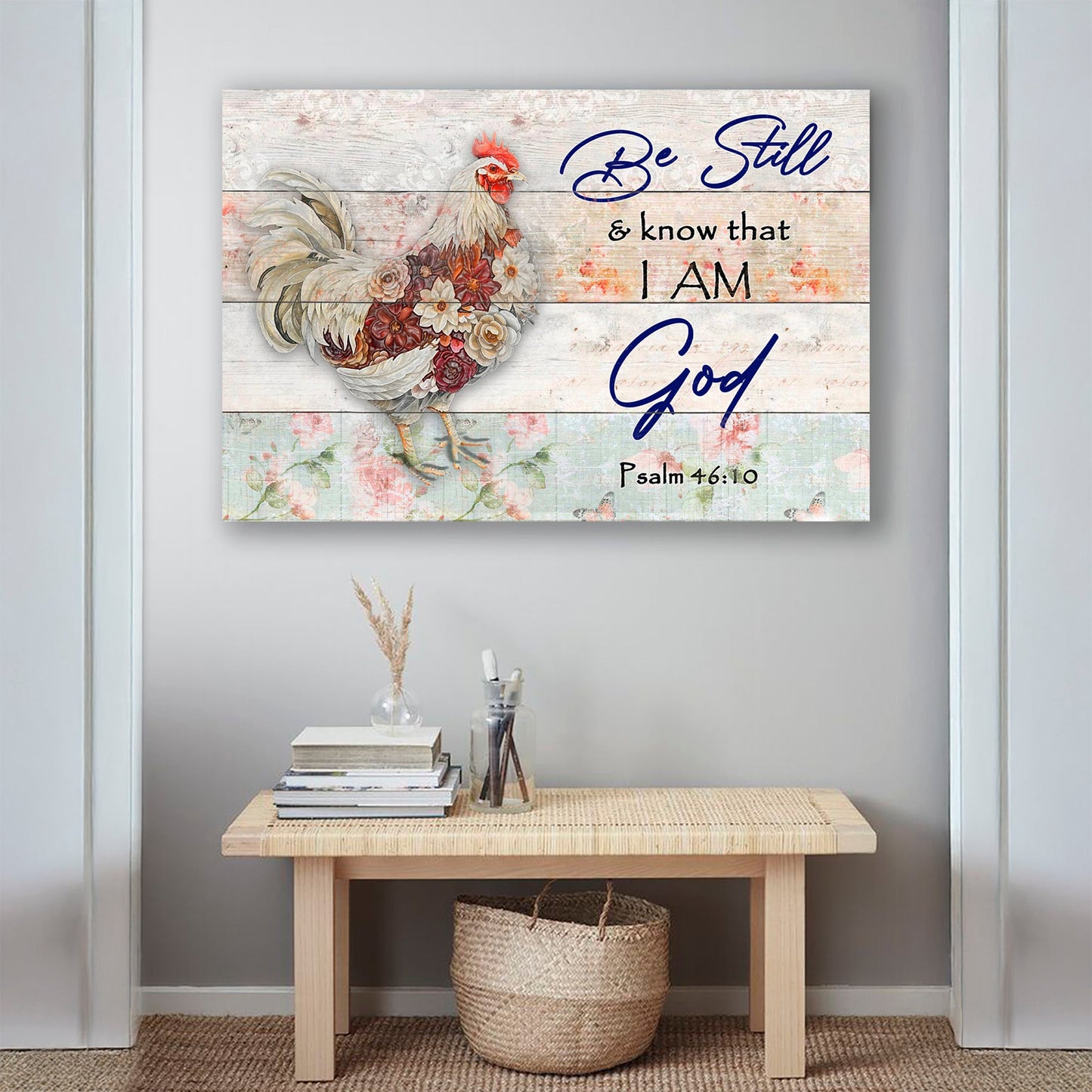 Be Still Faith Sign Canvas Wall Art II