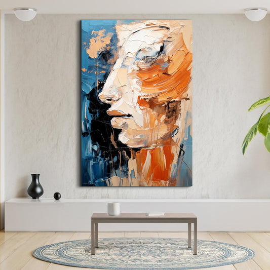 Brush Stroke Abstract Canvas Wall Art