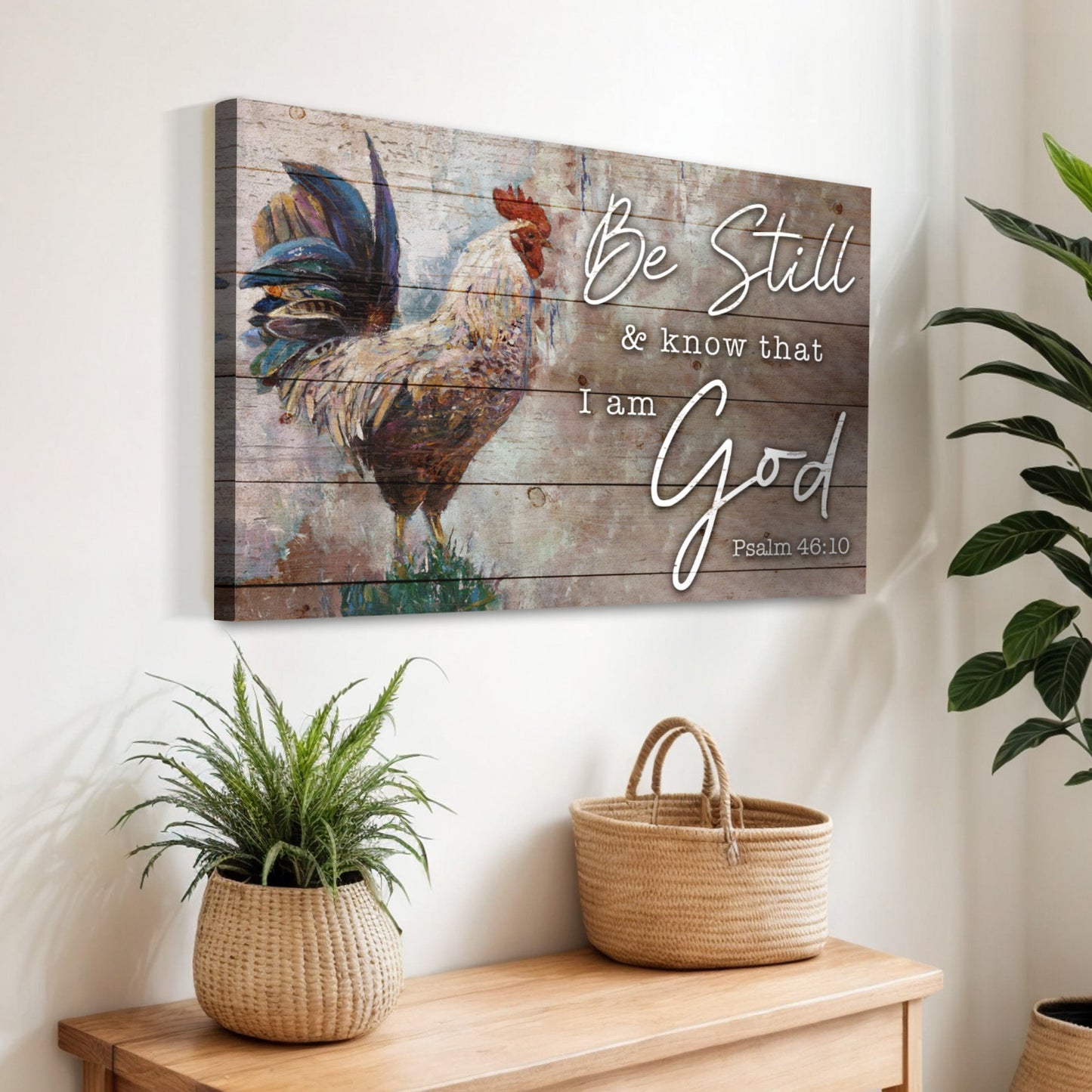 Be Still Faith Sign Canvas Wall Art