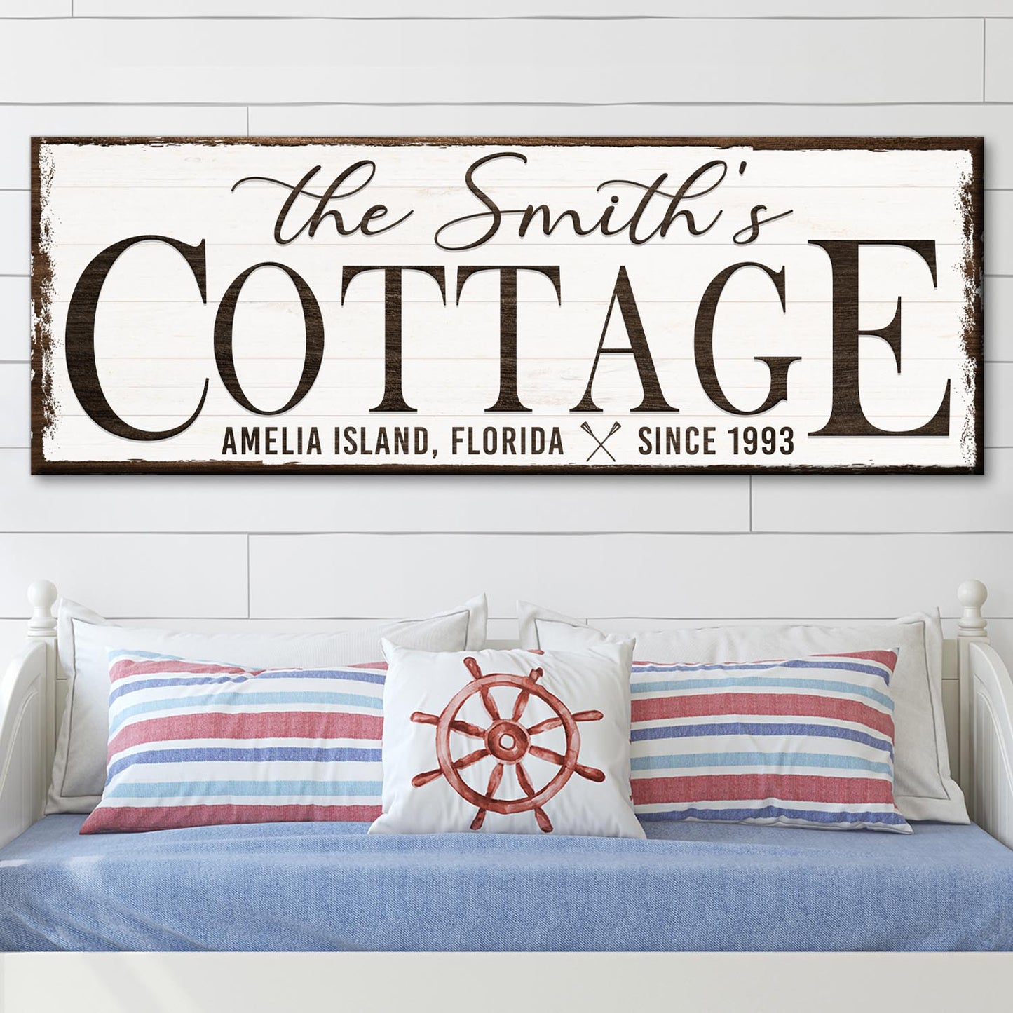 Cottage Beach House Canvas Wall Art II