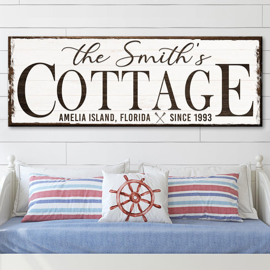 Cottage Beach House Canvas Wall Art II