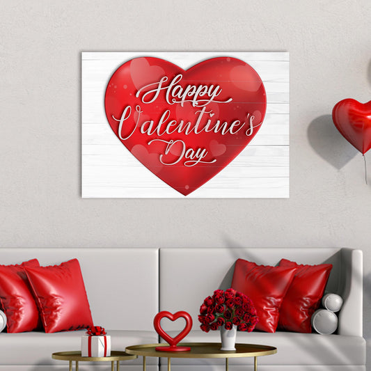 Valentines Day romantic canvas wall art, love message wall decor for bedroom or living room