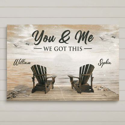 Fishing Themed We Got This Couple Canvas Wall Art