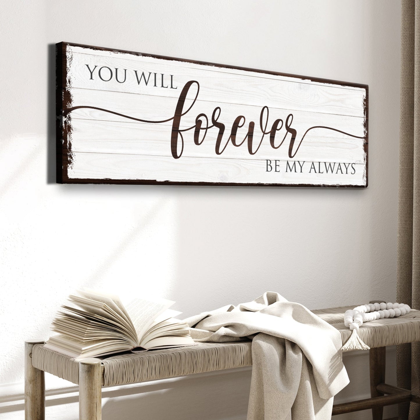 Forever Be My Always Canvas Wall Art