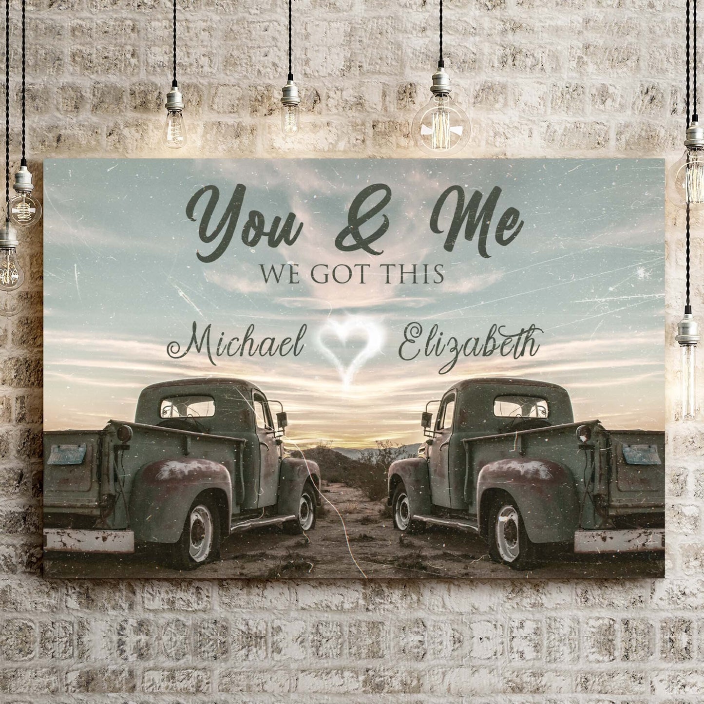 Vintage Truck We Got This Couple Canvas Wall Art