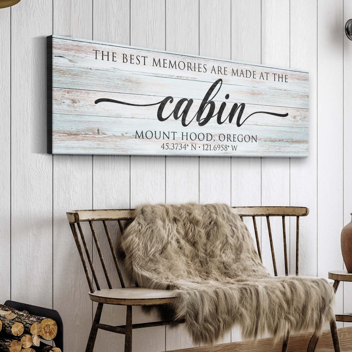 Best Memories Made at the Cabin Canvas Wall Art