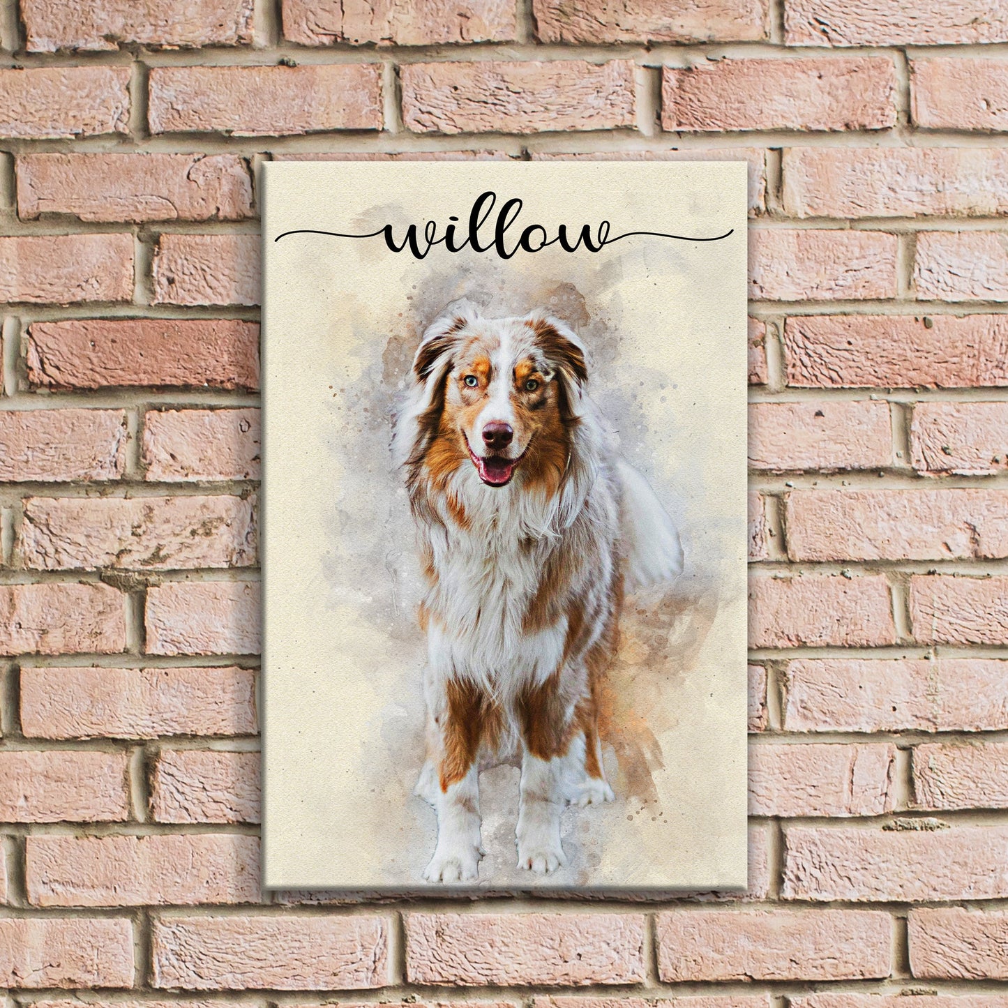 Pet Memorial Watercolor Canvas Wall Art II
