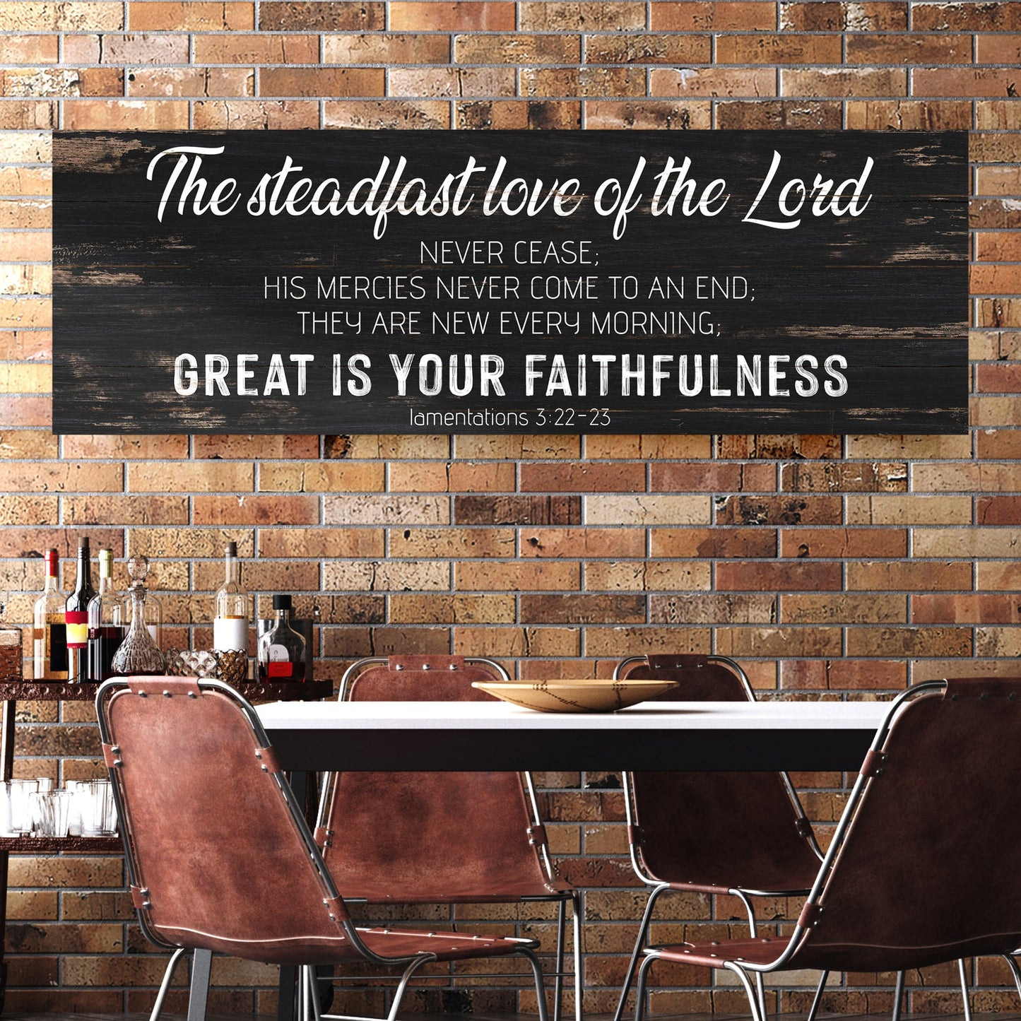 Steadfast Love of the Lord Lamentations 3 Faith Canvas