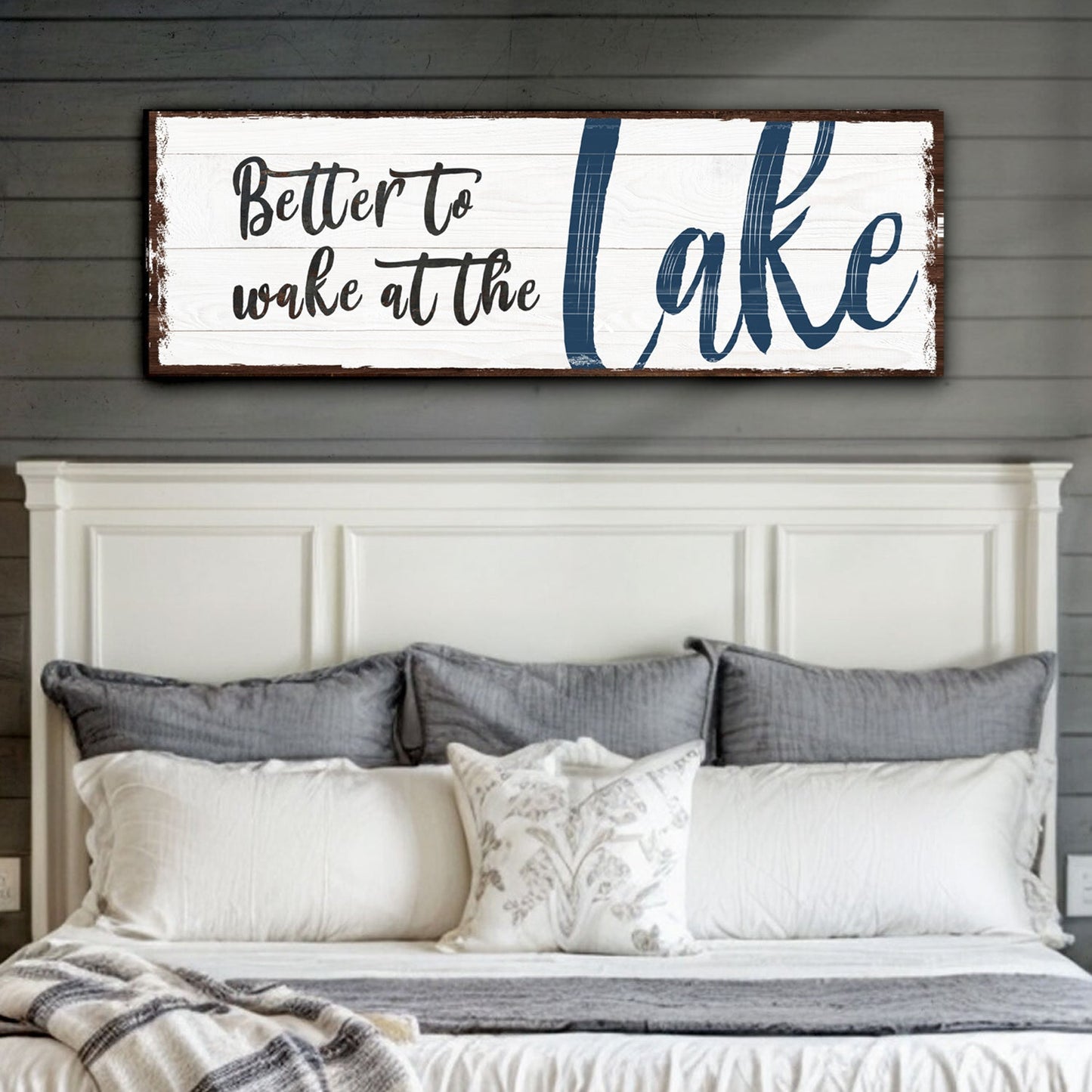 Better to Wake at the Lake Canvas Wall Art