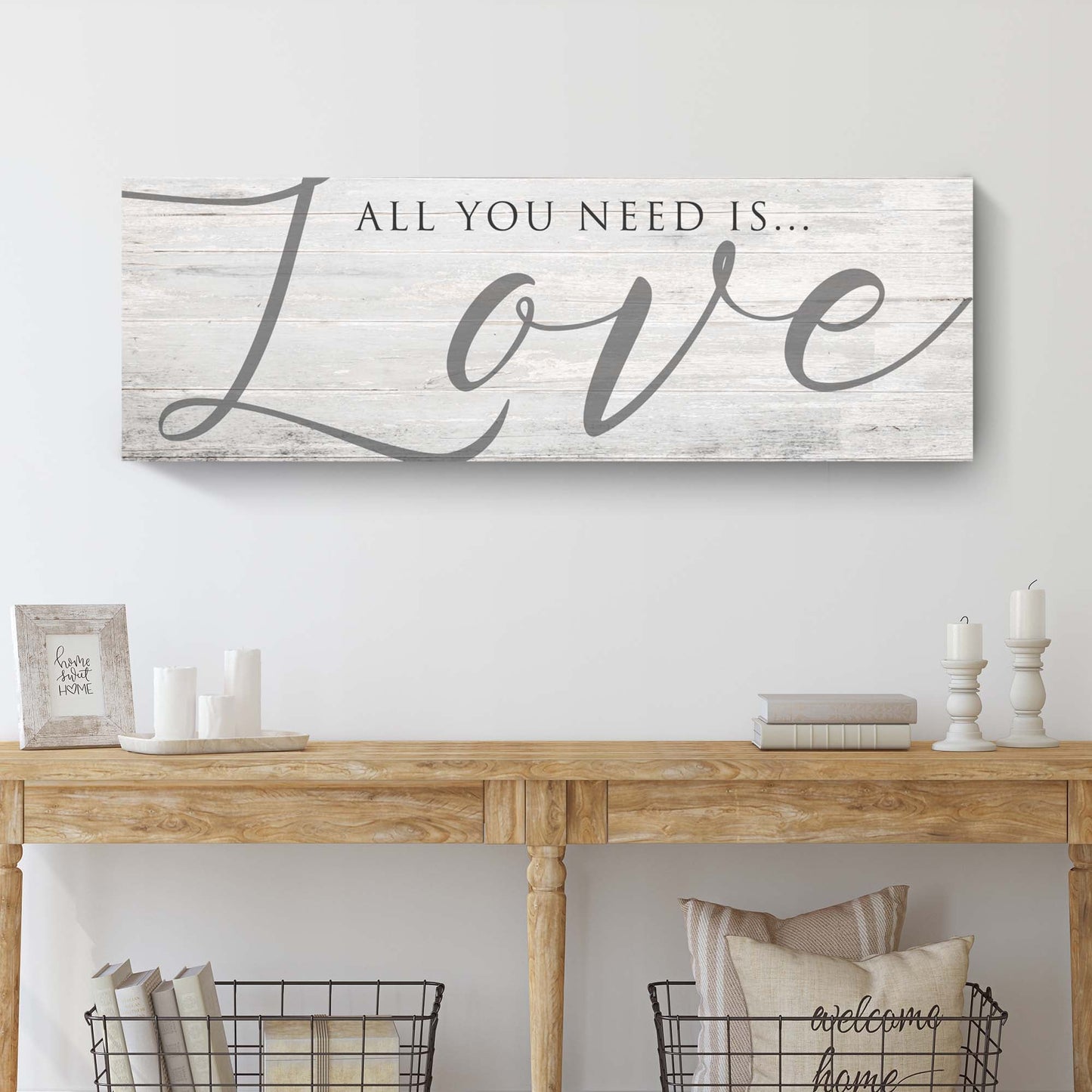 All You Need Is Love Canvas Sign IV