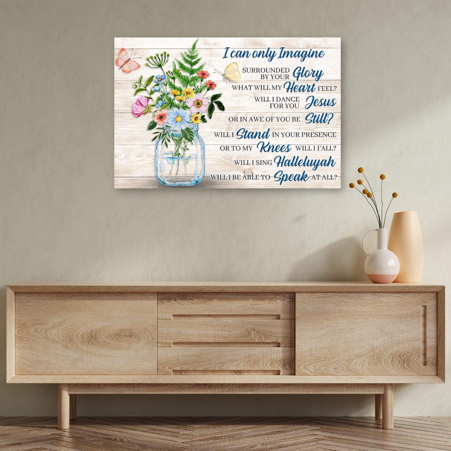 I Can Only Imagine Christian Canvas Wall Art