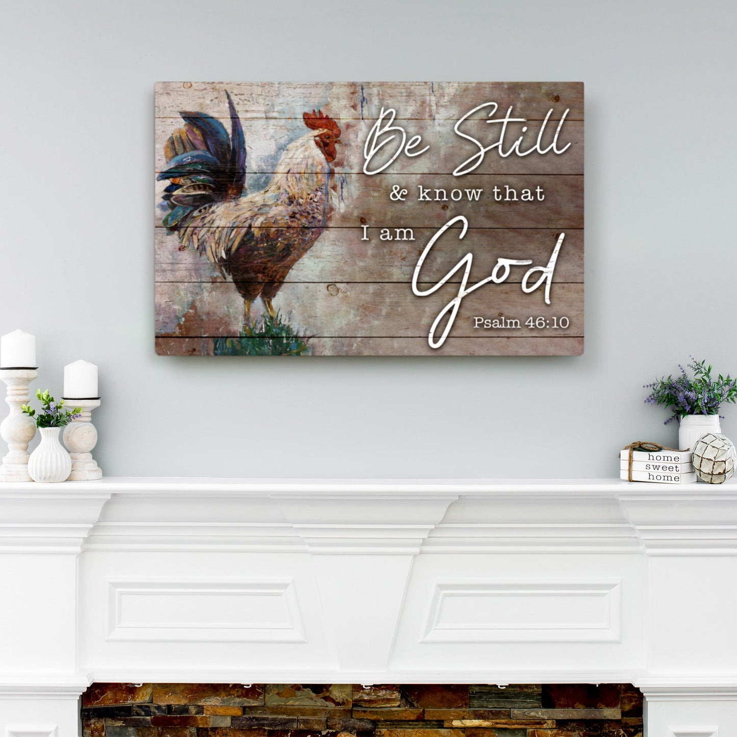Be Still Faith Sign Canvas Wall Art