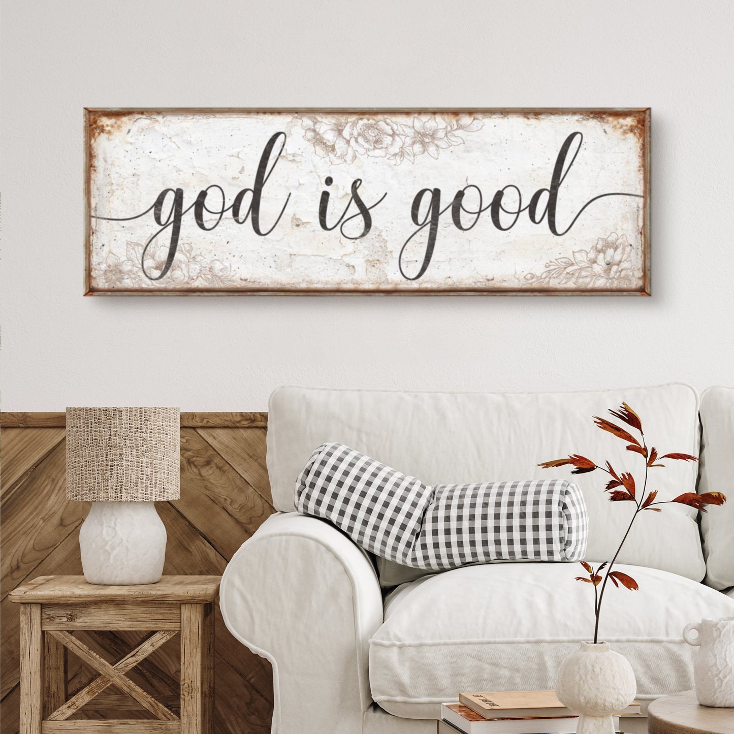 God Is Good Faith Canvas Sign