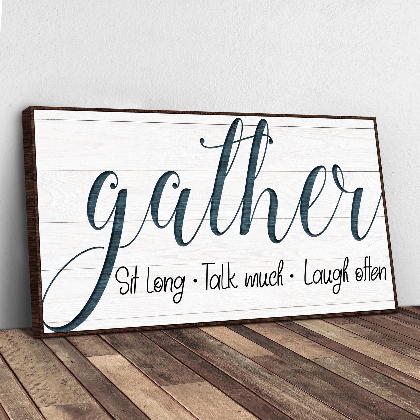 Gather Canvas Wall Art Sign