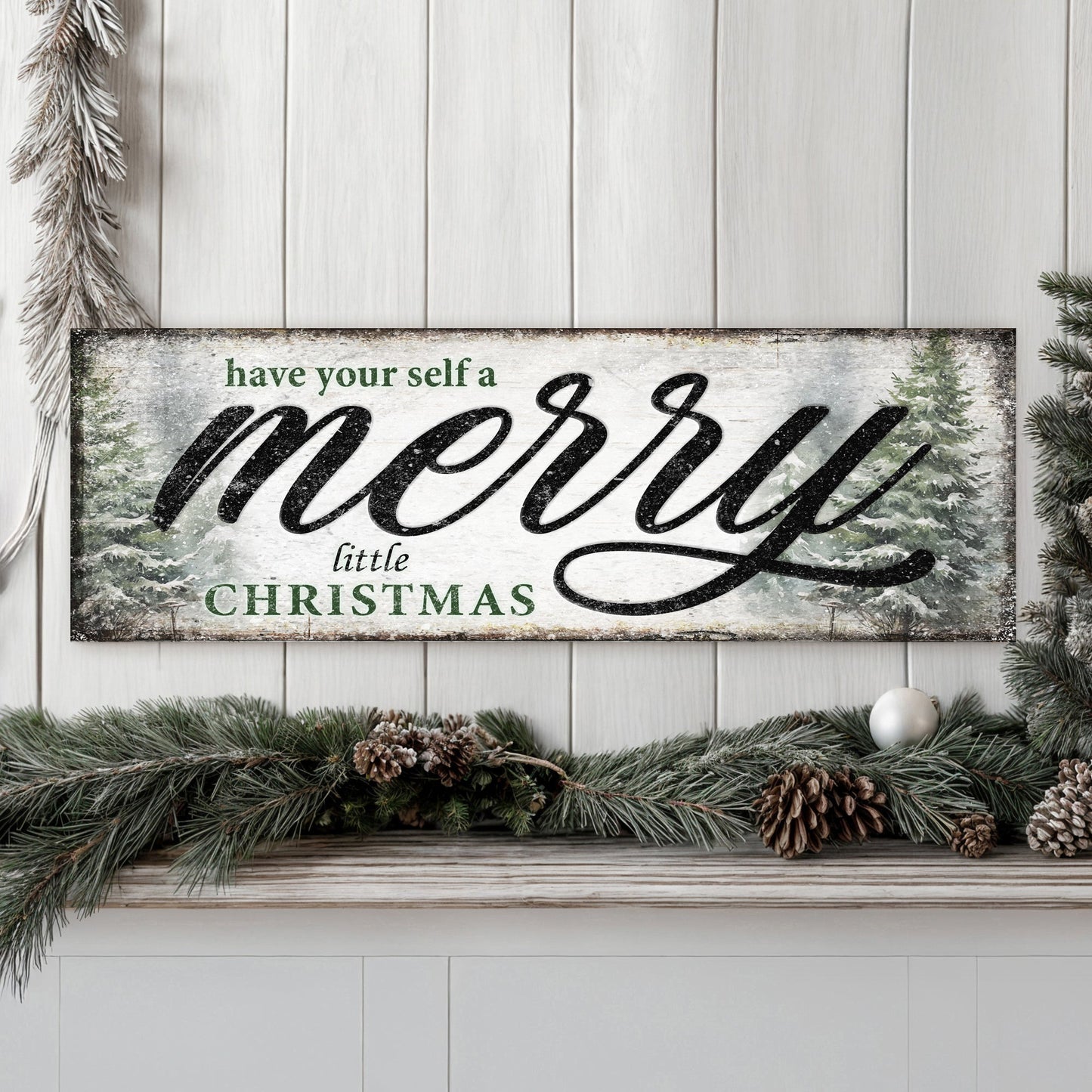 Have Yourself a Merry Little Christmas Canvas Wall Art