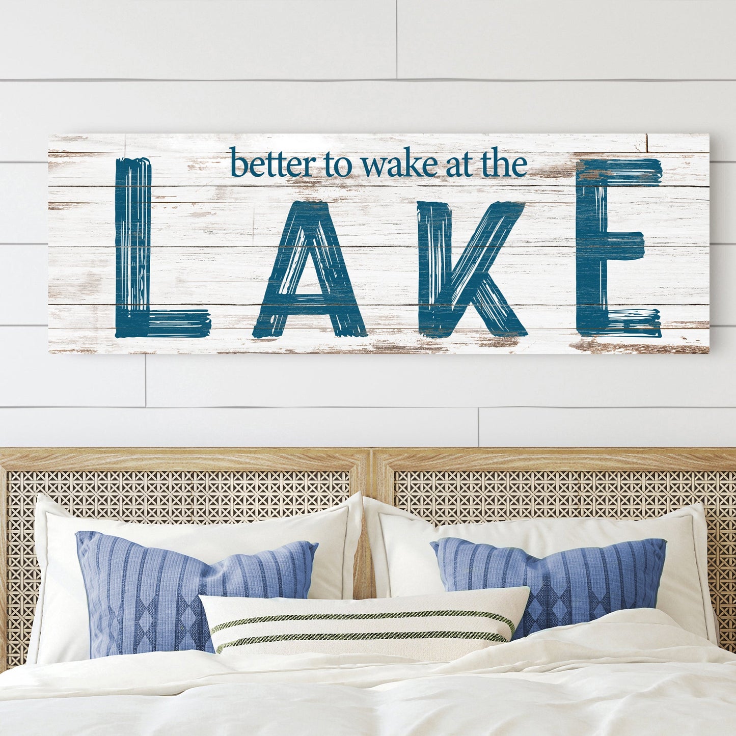 Better to Wake at the Lake Canvas Wall Art
