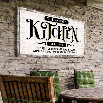 Kitchen Wall Art Canvas Sign for Home