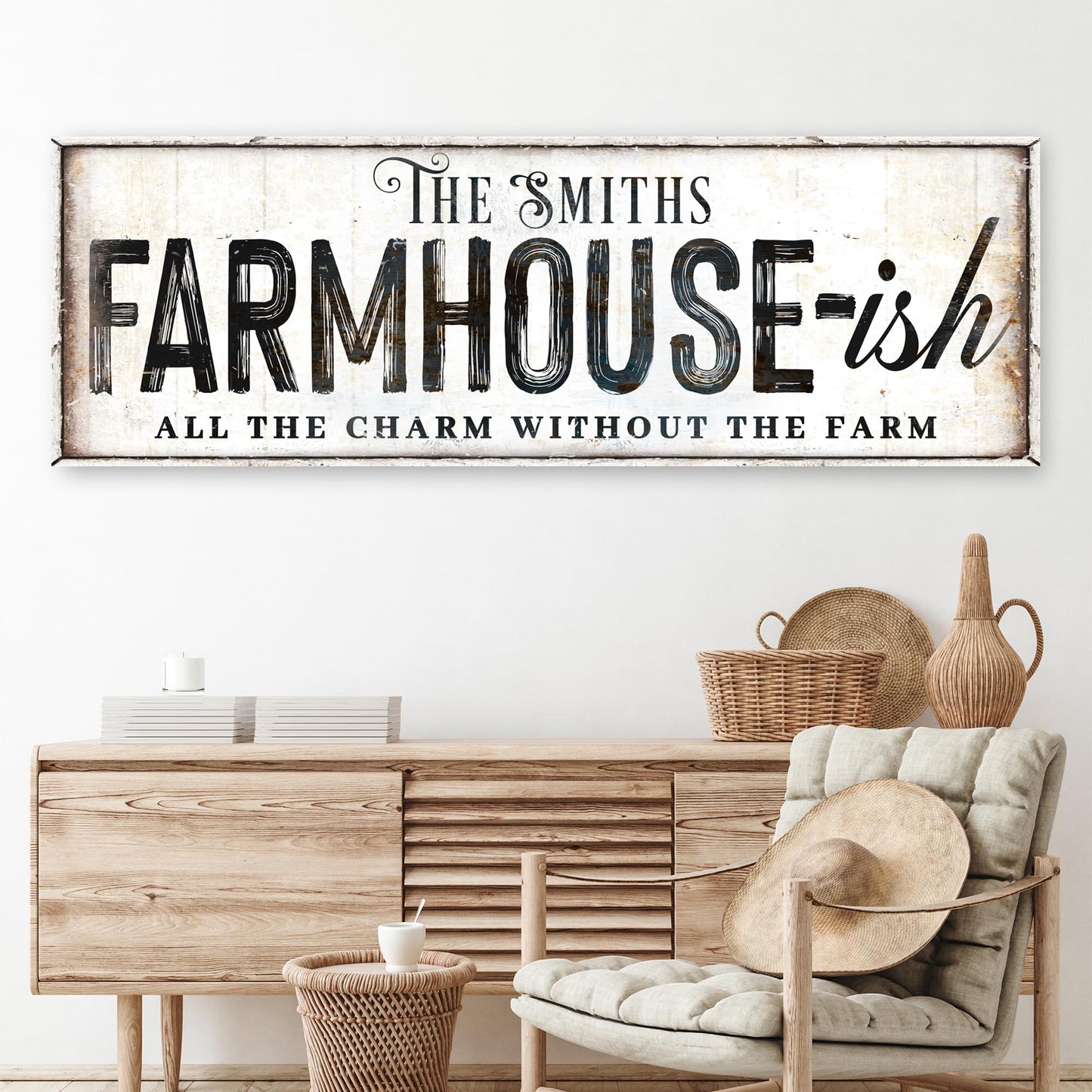 Farmhouse-Ish Canvas Wall Art Sign
